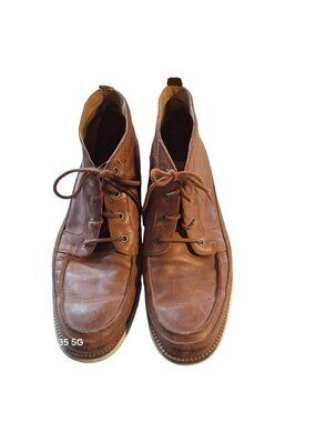 Cole Haan Mens Brown Leather Chukka Boots Size 10.5M Rubber Outsole Made In Viet